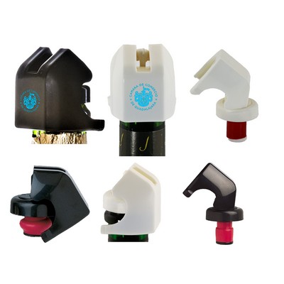 Black Plastic Snap-Down Champagne Stopper