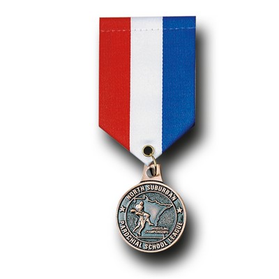 Custom Medallion Holding Drape Ribbon (2"x4")