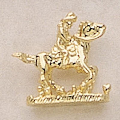Pony Express Rider Marken Design Cast Lapel Pin (Up to 7/8")