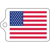 Key Tag American Flag (2 1/4"x 1 1/2")