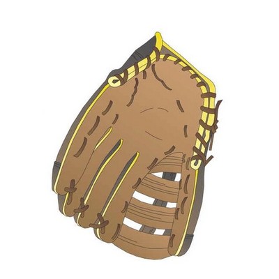 Baseball Glove Gift Shop Magnet w/ Full Magnetic Back (6 Square Inch)