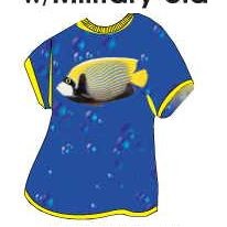 Tropical Fish T-Shirt Lapel Pin