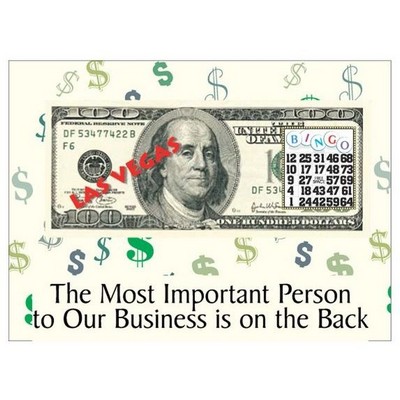 Las Vegas Bingo $100 Bill Photo Hand Mirror (2"x3")