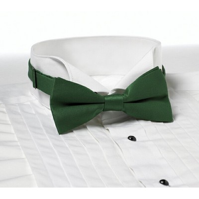 Kelly Green Banded Bow Tie