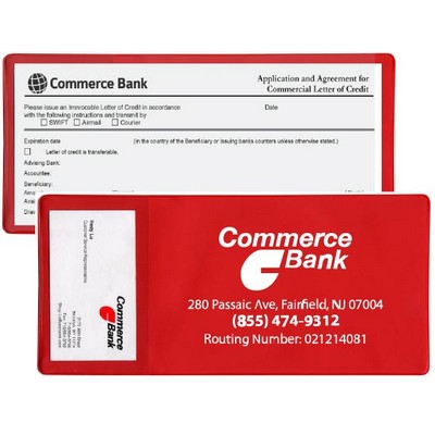 Large Policy Holder with Extra Pocket (open on short side)