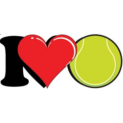 I Love Tennis Maxi Magnet (10 Square Inch)