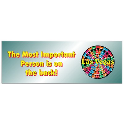 Las Vegas (Step/Repeat) Chip Panoramic Photo Hand Mirror (1 5/8"x4 5/8")