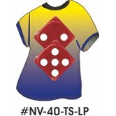 Las Vegas Dice T-Shirt Lapel Pin