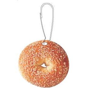 Sesame Bagel Zipper Pull