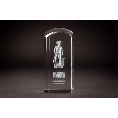 Crystal Dome Tower Award (6 7/8 x 3 x 3")