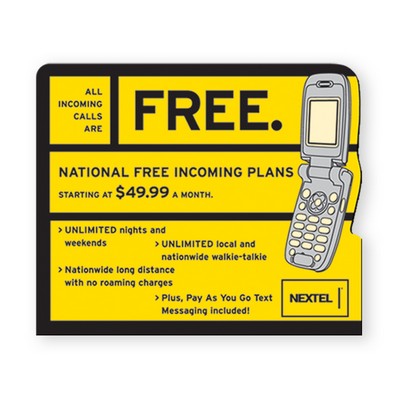 2.5"X3" Cell Phone Stock Shape Vinyl Magnet - 20mil