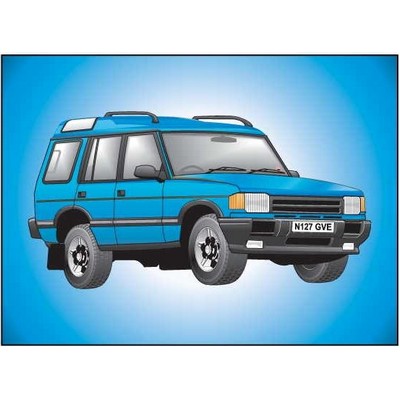 SUV Rectangle Badge w/ Bar Pin (2"x3")