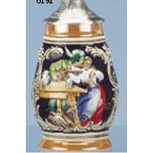 6" Mini Barrel Stein Mug (Couple In Tavern)
