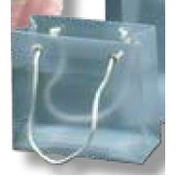 Small Clear/ Frosted Gift Bag (5 1/2"x5"x2 1/2")