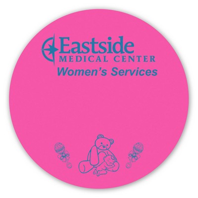 Laminated Name Badge (3.5"x3.5") Circle - No personalization included