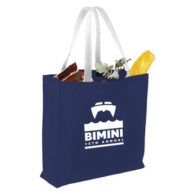 Full Gusset Horizontal Totes w/Top Stitched Vertical Edges (600D Polyester)