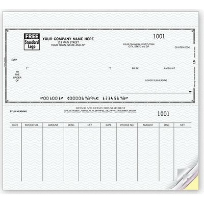 Business Checks - Typewriter Window Voucher (2 Part)