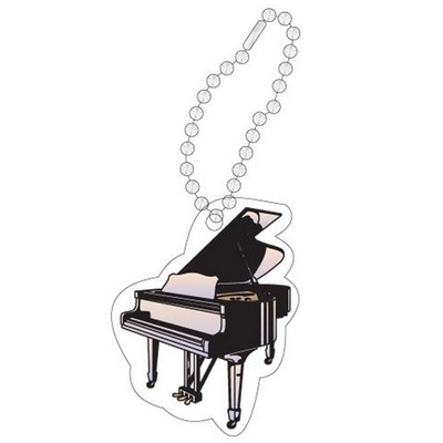 Piano Promotional Line Key Chain w/ Black Back (10 Square Inch)