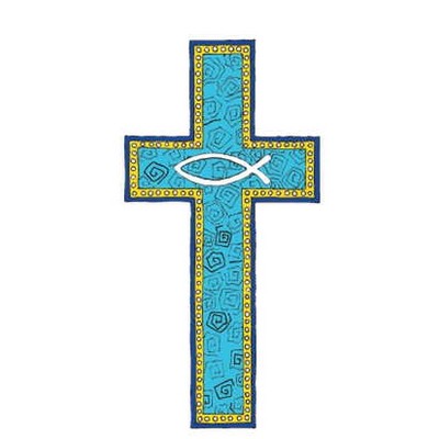 Blue Cross Executive Magnet w/ Full Magnetic Back (10 Square Inch)