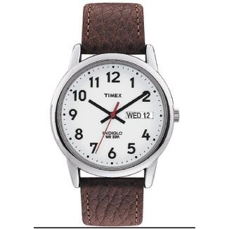 Timex® Brown/Silver Core Easy Reader Full Size Watch