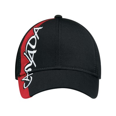 Polycotton Cap w/Canada Insignia & Contrast Trim