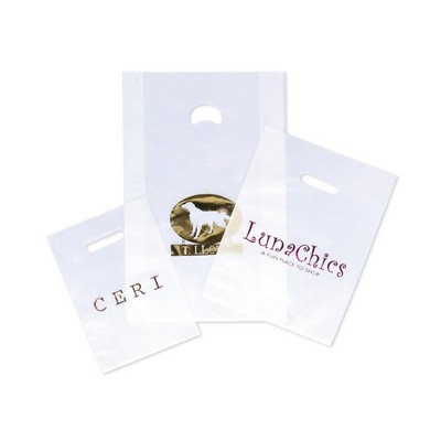 Patch Handle Plastic Bag (12"x15")