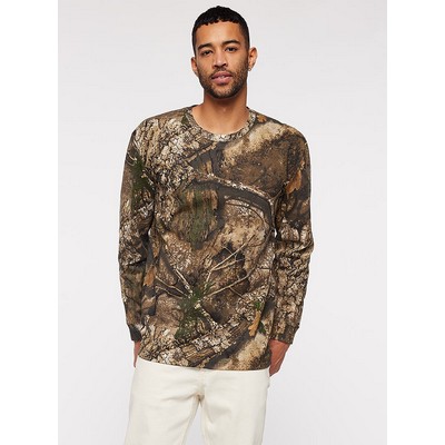 Code Five® Unisex Licensed Realtree® Crew Neck Long Sleeve Ringspun Jersey T-Shirt
