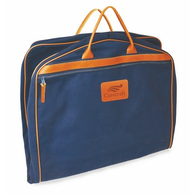 Deluxe Garment Bag w/Leather Trim (Ballistic Nylon)