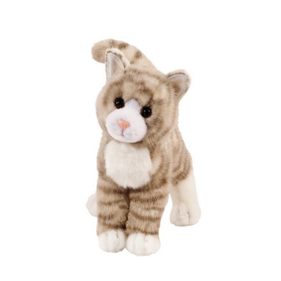 Zipper Gray Tabby Cat Stuffed Animal
