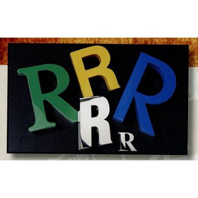 Reverse Channel Fabricated Stainless Finish 21" Letters w/ 1" Depth