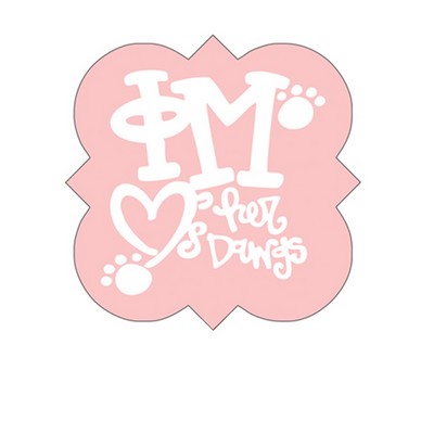 Square Clover Paper Window Sign (Approximately 8"x8")