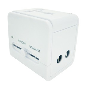 All-in-One AC Power Plug Adapter w/ 2-USB Ports