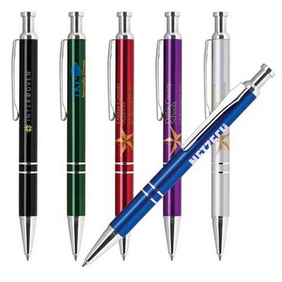 Click Action Aluminum Ballpoint Pen