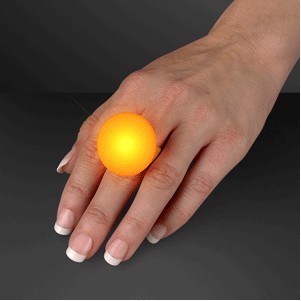 LED Orange Flash Glow Ring - BLANK