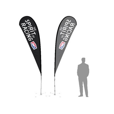 15' TearDrop Flag W/ Single Sided Printing