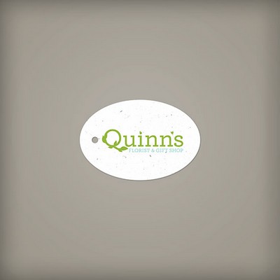 Single-Sided Oval Seed Paper Tags