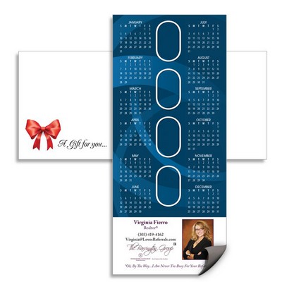 Magnetic Calendar with Envelope - Dark Blue