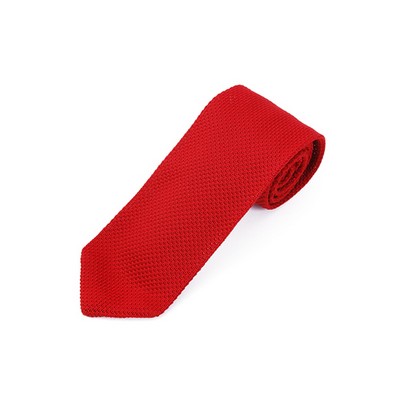 Men's Solid Polyester Knitted Necktie