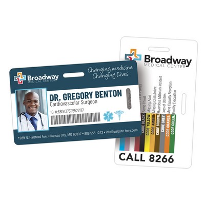 Laminated Double-Punch I.D./Wallet Card - 3.75x2.25 - 14 pt.