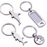 Stock Key Chain w/Cut Out Star Small Round Fob