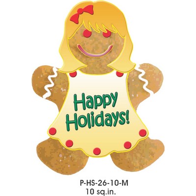 Gingerbread Girl Promotional Magnet (10 Square Inch)