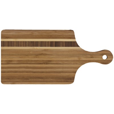 Bamboo Small Inlay Bread Board with Handle