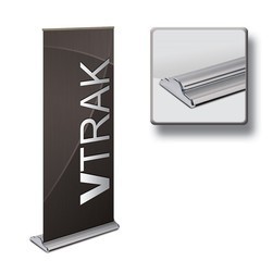 V-Trak Retractable Banner Stand Kit, Vinyl 33" x 80"
