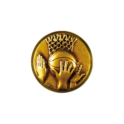 Club Lorente Round 1" Lapel Pin- Basketball General