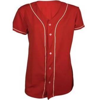 Girl's Cooling Interlock Pro Style Full Button Jersey Shirt w/Soutache