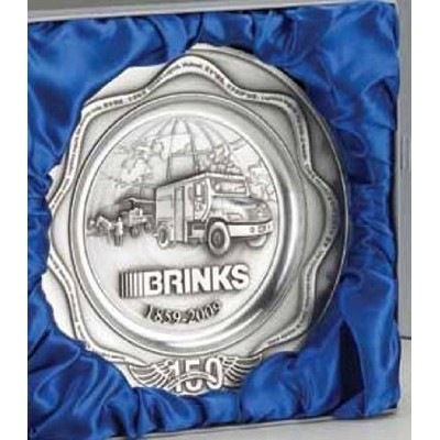 Custom Brinks Pewter Plate