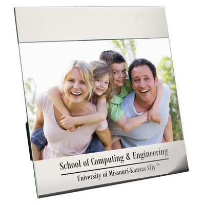 Frame - Shiny Chrome Finish Aluminum Picture Frame for 4"x6" Photo