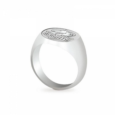 Stock Oval Ladies' Sterling Silver Ring