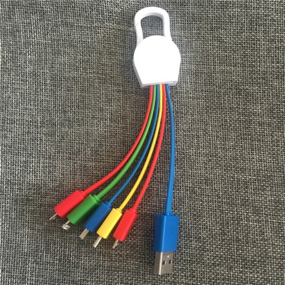 5-In-1 Multi Device Charging Buddy w/Type C and Clip