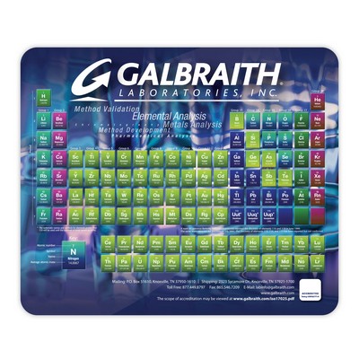 DuraTrac Matte Plus™ Hard Surface Mouse Pad w/Med-Duty Rubber Backing (8"x9.5"x1/8")